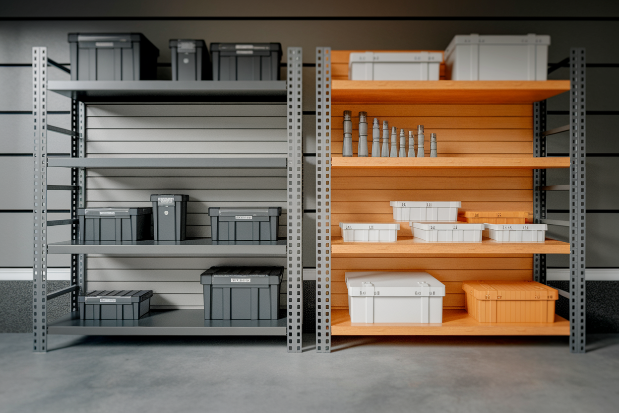 Etagère pour Garage : Comparatif Métal vs Bois pour un Rangement Optimal