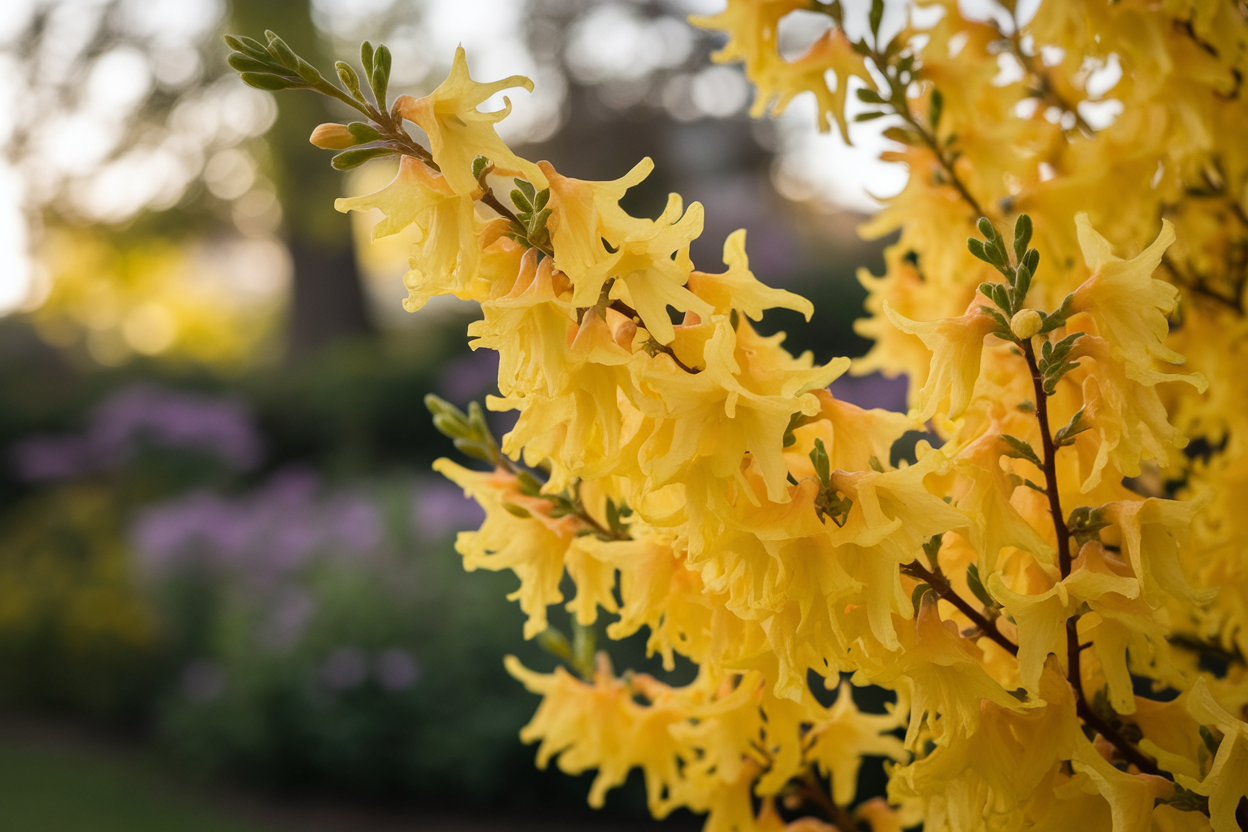 forsythia-fleurs-jaunes-grosplan